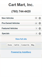 Mobile Screenshot of cartmart.com