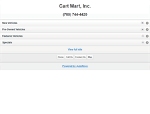 Tablet Screenshot of cartmart.com